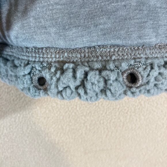 prAna Fleece Hoodie Women's XL Light Blue 1/2 Zip Pullover Heavyweight Gorpcore - Picture 6 of 7